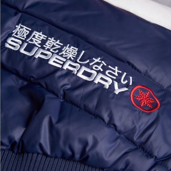 Superdry Retro Ride Hooded Bomber Jacket - Picture 9 of 12